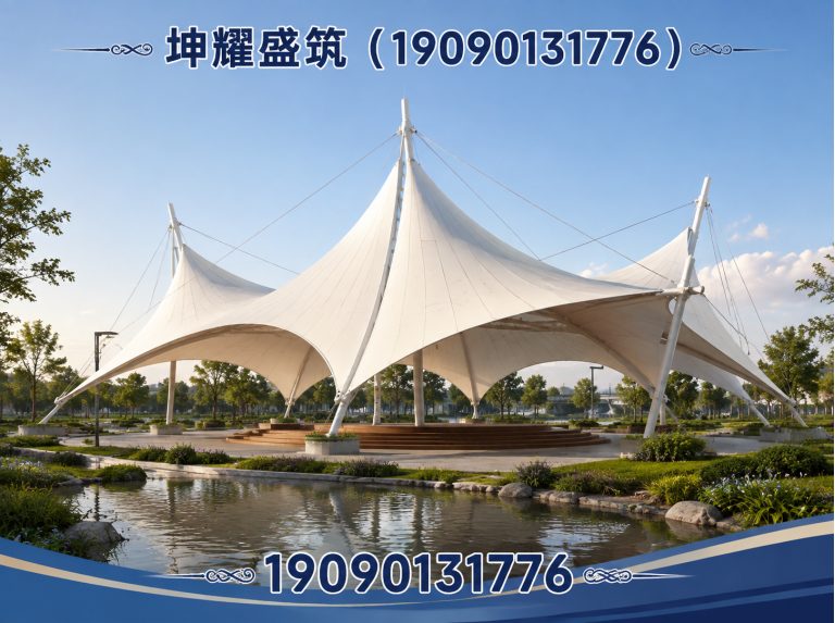 和硕县膜结构车棚展示图
